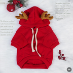 Pet Elk Christmas Costume Hoodie | Streetwear
