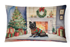 Cairn Terrier Christmas Throw Pillow