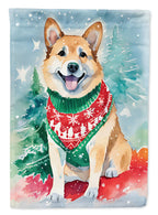 Norwegian Buhund Christmas House Flag