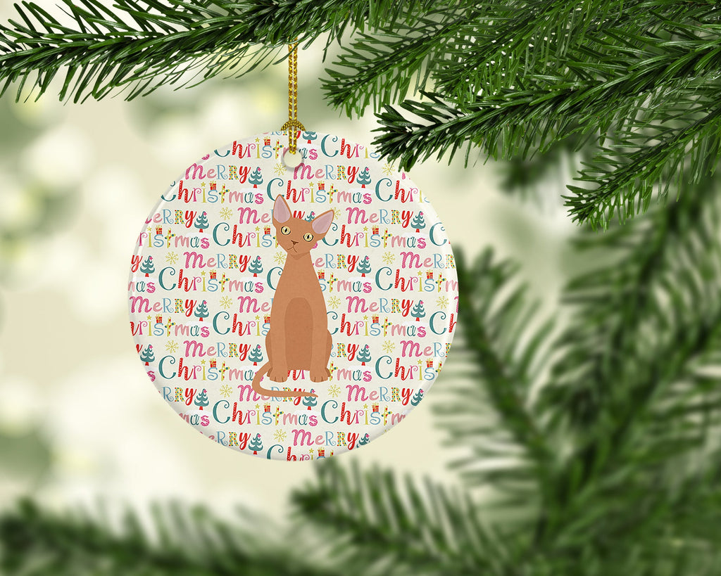 Devon Rex #1 Cat Christmas Ceramic Ornament
