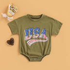 Fashion Baby Alphabet Short Sleeve Bodysuit
