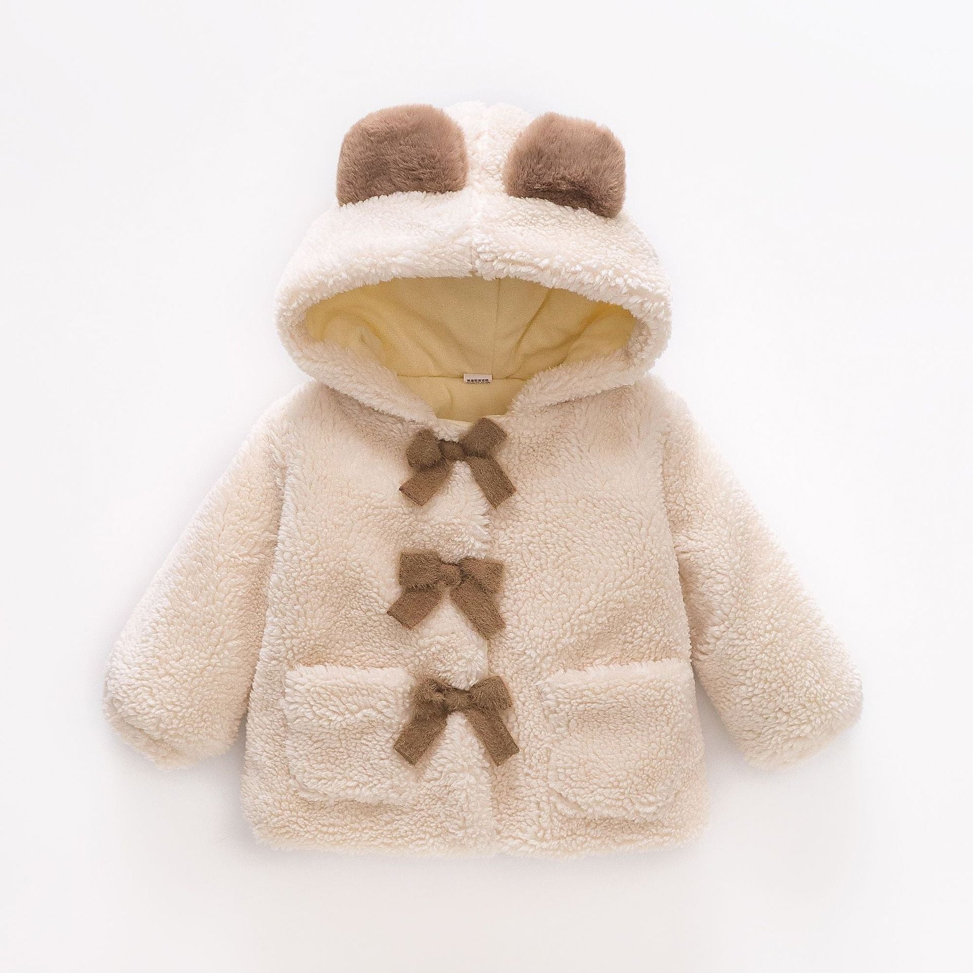 Cozy Hooded Fleece Jacket for Toddler Girls (One Piece)
