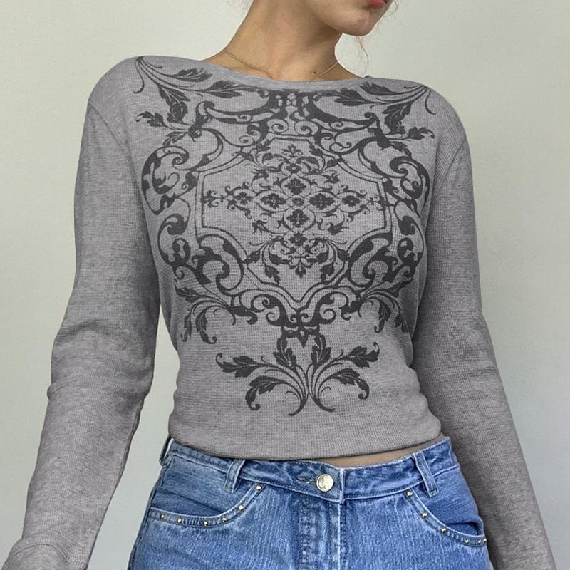 Waffle Round Neck Pullover for Commuter Style | Streetwear