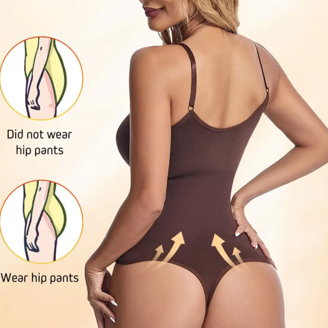 Slim Fit Spaghetti Strap Shaping Bodysuit