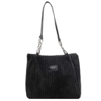 Corduroy Shoulder Tote Bag | Organic Cotton