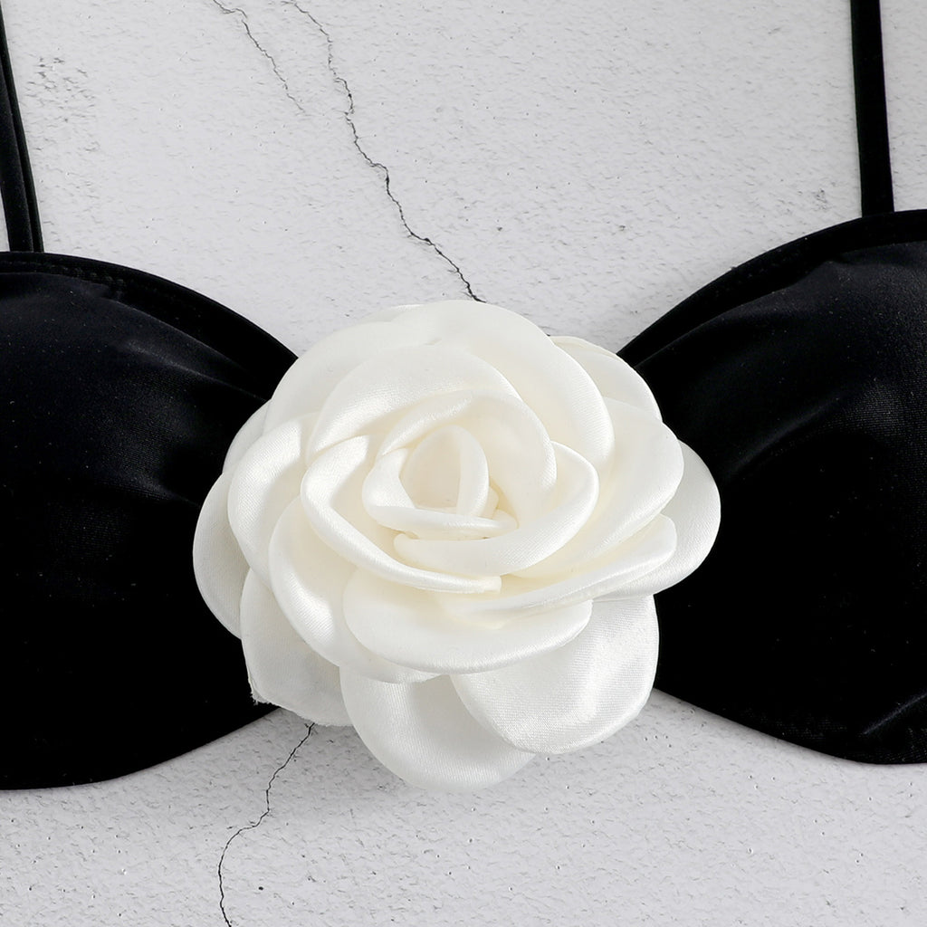 New Amazon Cross-Border Sexy 3D Floral Bikini Set