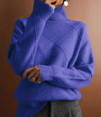 Loose High Neck Knitted Sweater