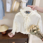 Girls' Summer Sun Protection Ruffled Dress for Ages 4-6