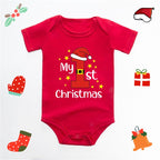 Christmas Deer Red Baby Romper