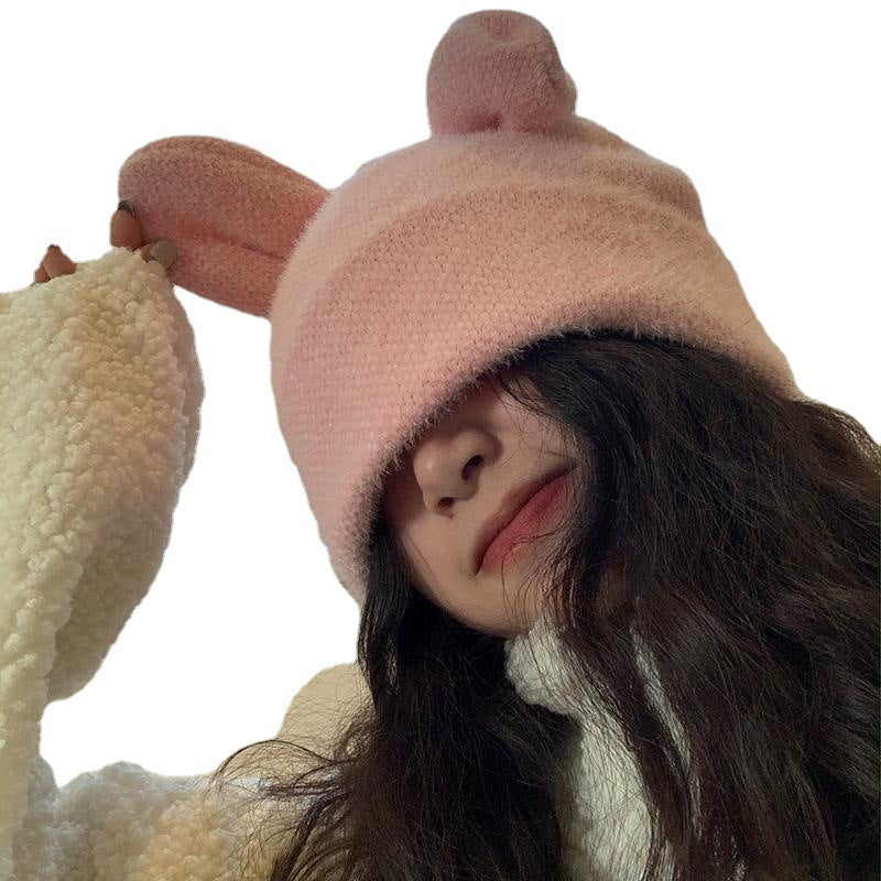 Japanese-style Cute Sweet Girl Wool Hat | Embroidered Cap