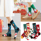 Festive High Tube Pure Cotton Christmas Socks