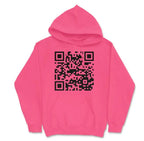 New European And American QR Code Printed Long Sleeved Hoodie | Streetwear