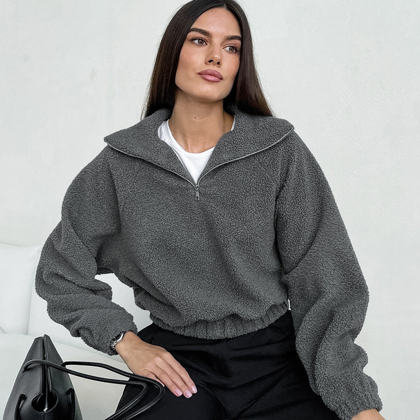 Women's European American Lamb Fleece Jacket