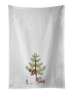 English Bulldog Tricolor #1 Christmas Kitchen Towel Set of 2