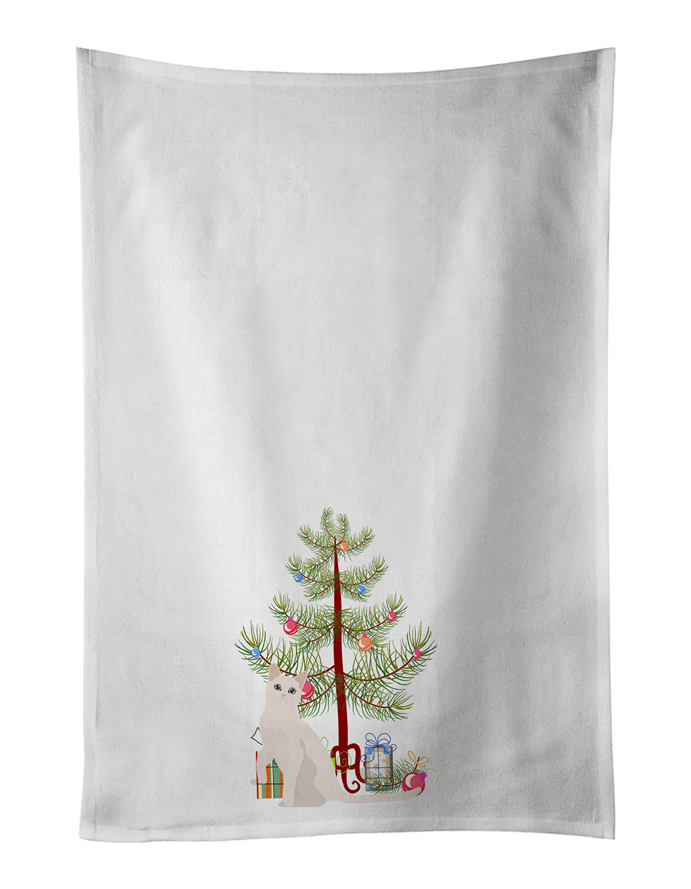 Burmilla Cat Christmas Kitchen Towel Set of 2