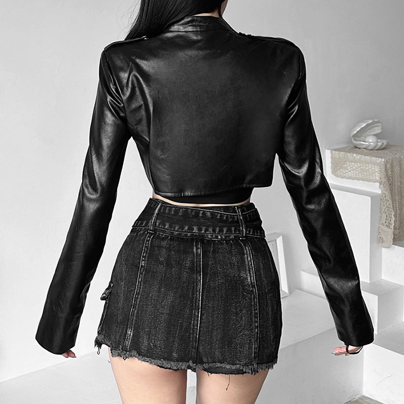 Summer Women's Fashion Solid Color Long Sleeve Jacket