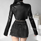 Summer Women's Fashion Solid Color Long Sleeve Jacket