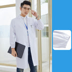 White Long Sleeve Coat for Tattoo Artist Uniform