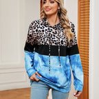 Women's Long Sleeve Tie-Dyed Pocket Sweater