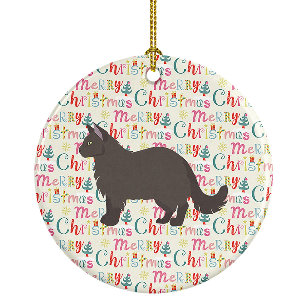 York Chocolate #2 Cat Christmas Ceramic Ornament
