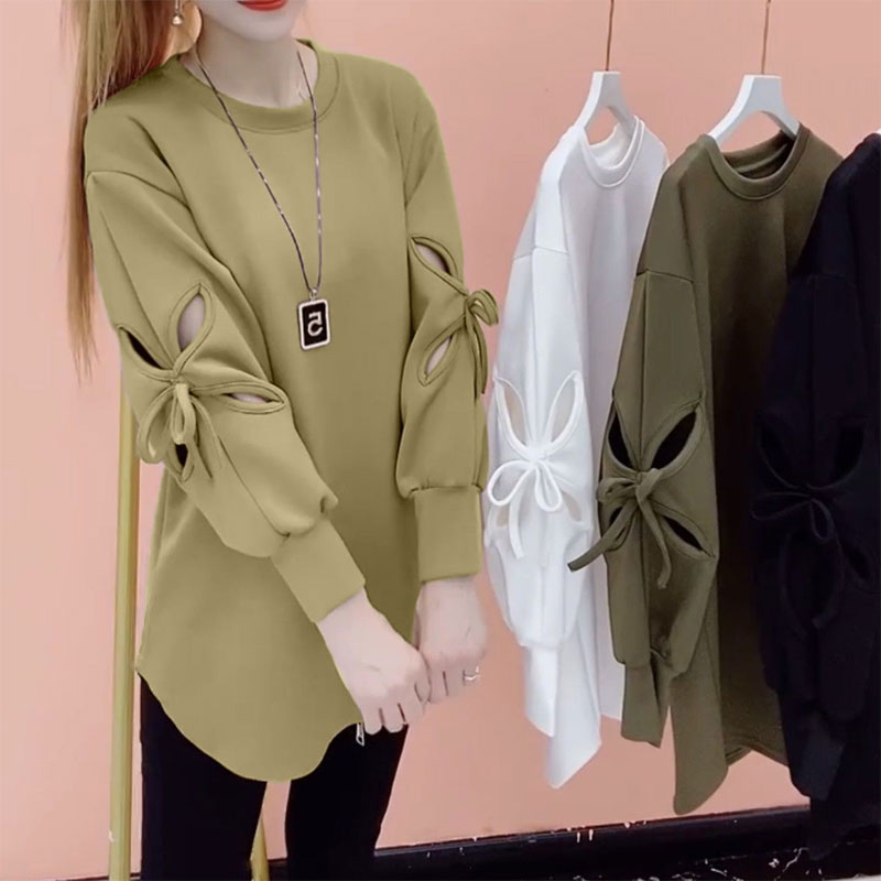 2024 Women's Oversized Long Sleeve T-Shirt Sweatshirt | Streetwear