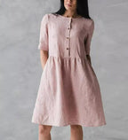Mid-Length High Waist Pullover Dress for Ladies | Streetwear