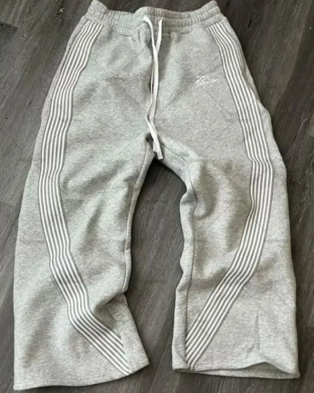 Striped Fleece Lined Pants
