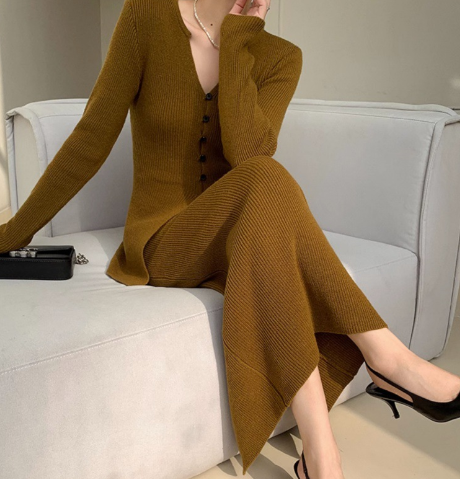 Donatella Set - Fitted Knit Top and Skirt (One Set)