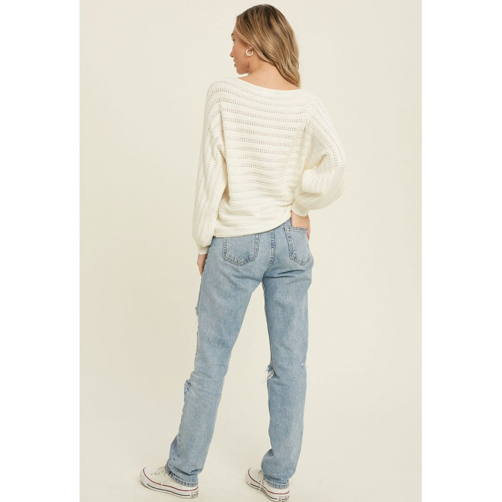 Textured Pullover Sweater | Streetwear