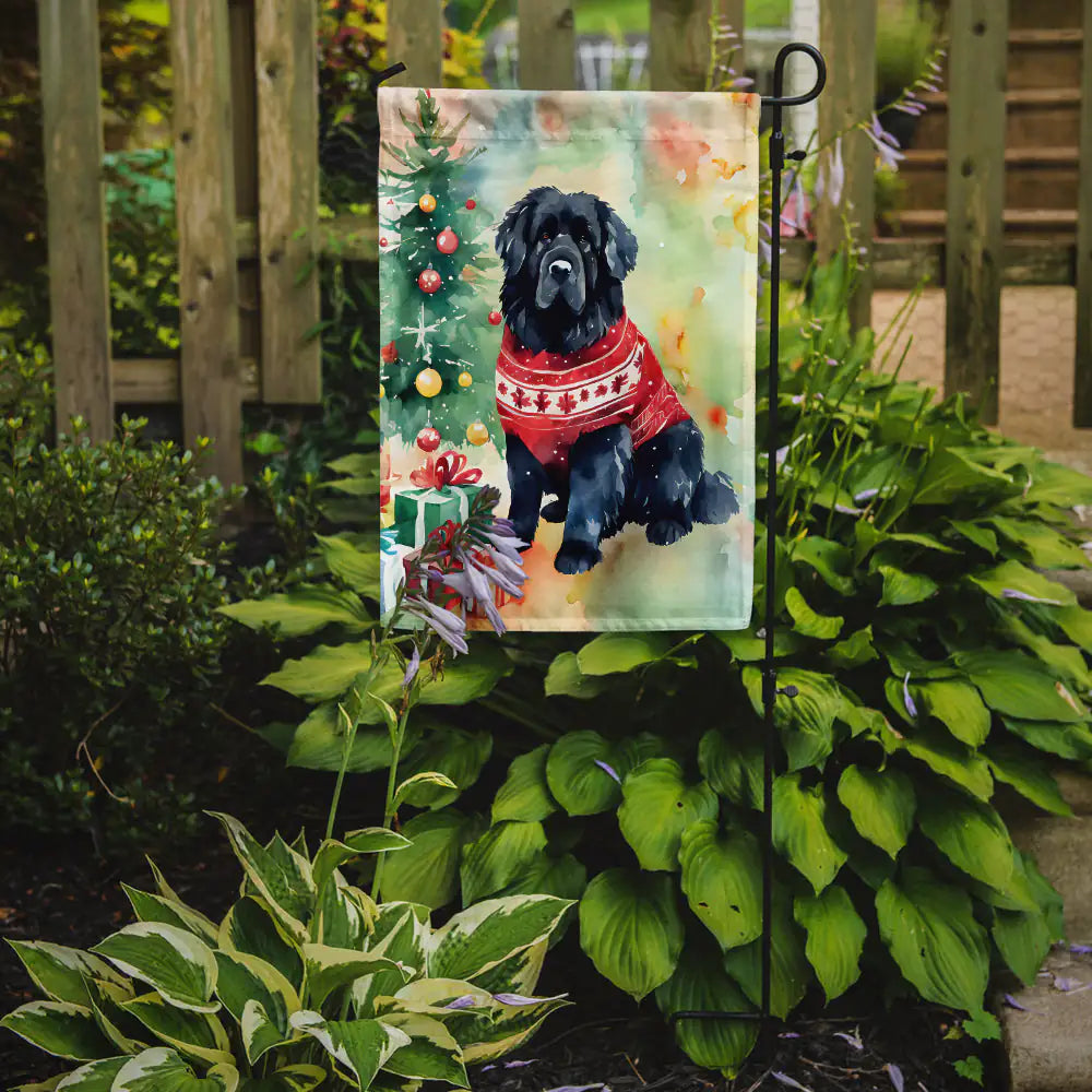 Newfoundland Christmas Garden Flag
