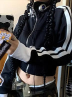 Spring Autumn New Color-Block Hoodie for Women | Streetwear