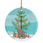 Malayan Cat Christmas Ceramic Ornament