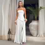Tube Top Backless Maxi Dress