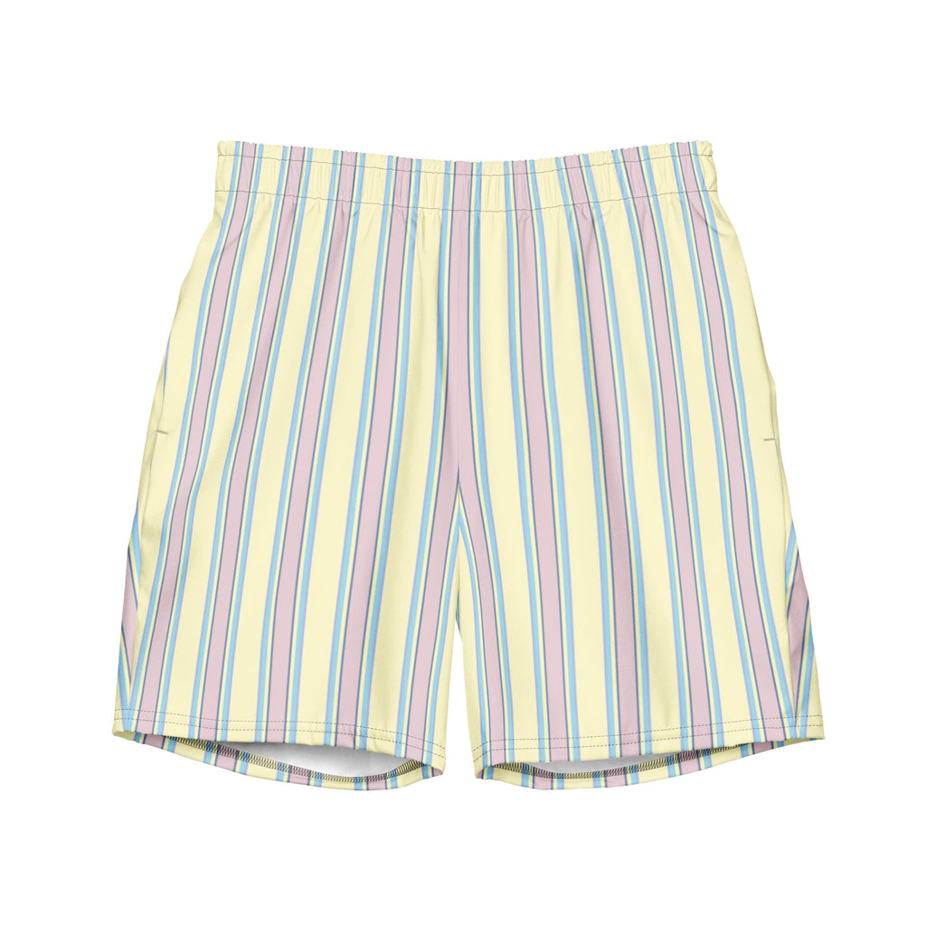 Men's Striped Swim Trunks