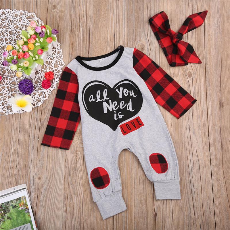 New Girls' Long Sleeve Bodysuit Outfit in European Style