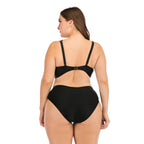 Plus Size Ombre Strappy High-Waist Bikini Set