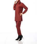 Solid Color Nylon Swimsuit for Women