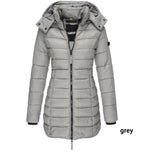 Mid-length Slim-fit Quilted Jacket