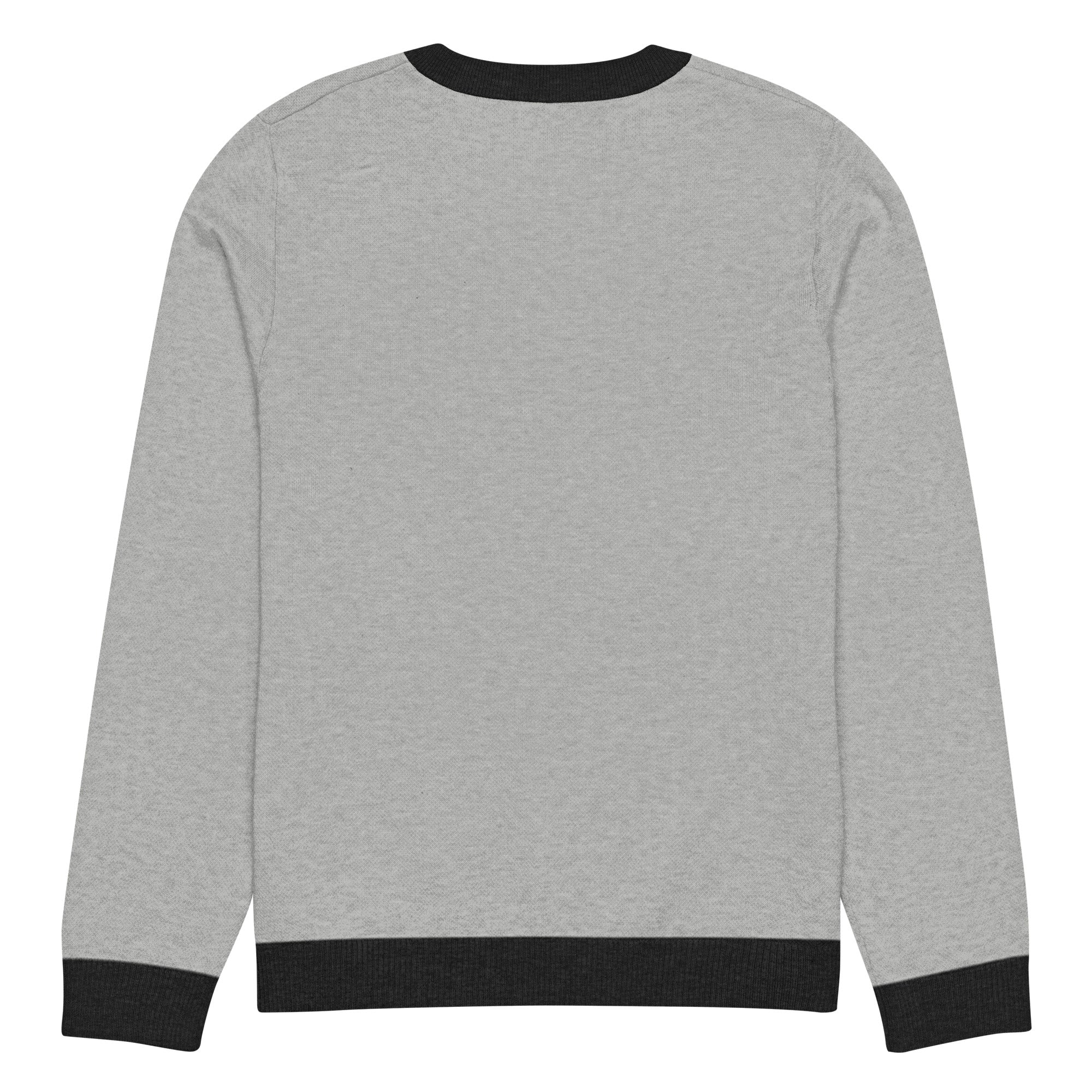 Knitted Whale Tail crew neck sweater