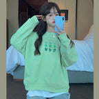 Loose Women's Round Neck Sweatshirt | Streetwear