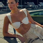 2024 Women's Sexy Solid Color Bikini Swimwear Set