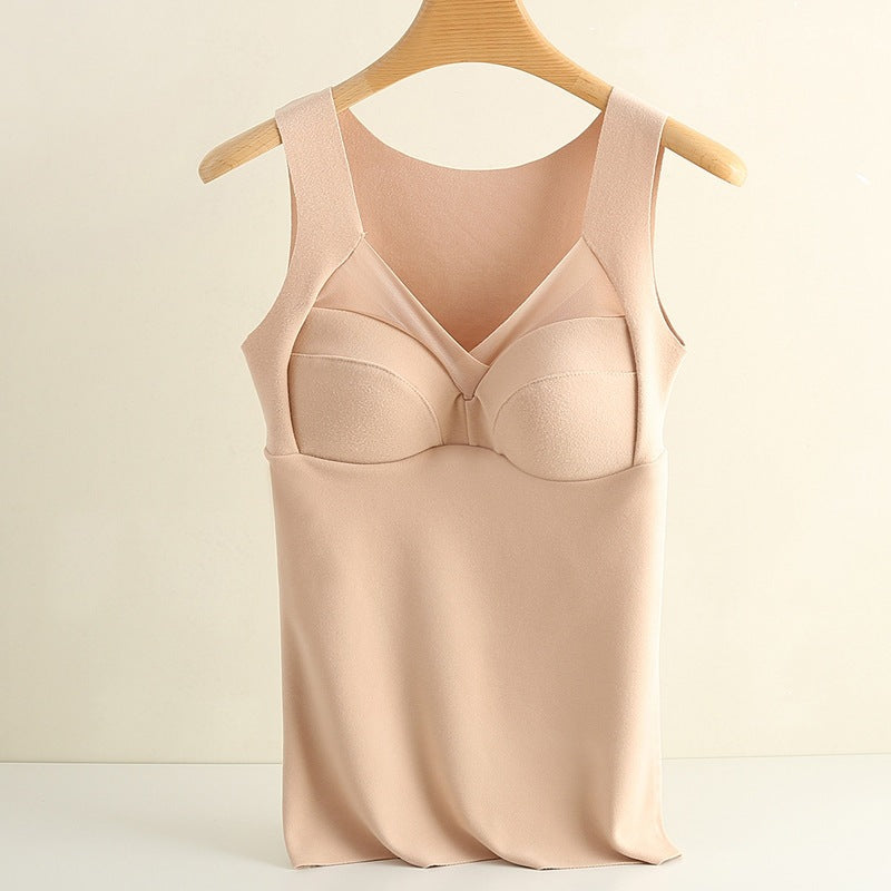 New De Rong Thermal Integrated Tank Top Bra