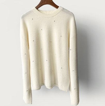 Women's Casual Long-Sleeved Round Neck Sweater