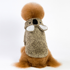 Thick Coral Fleece Sloth Bear Dog Clothes