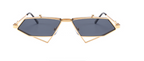 Geometric Gold Metal Sunglasses