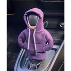 Car Gear Shift Cover, Button Hoodie, Manual Handle | Streetwear