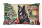 Belgian Sheepdog Christmas Throw Pillow