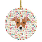Italian Greyhound Merry Christmas Ceramic Ornament