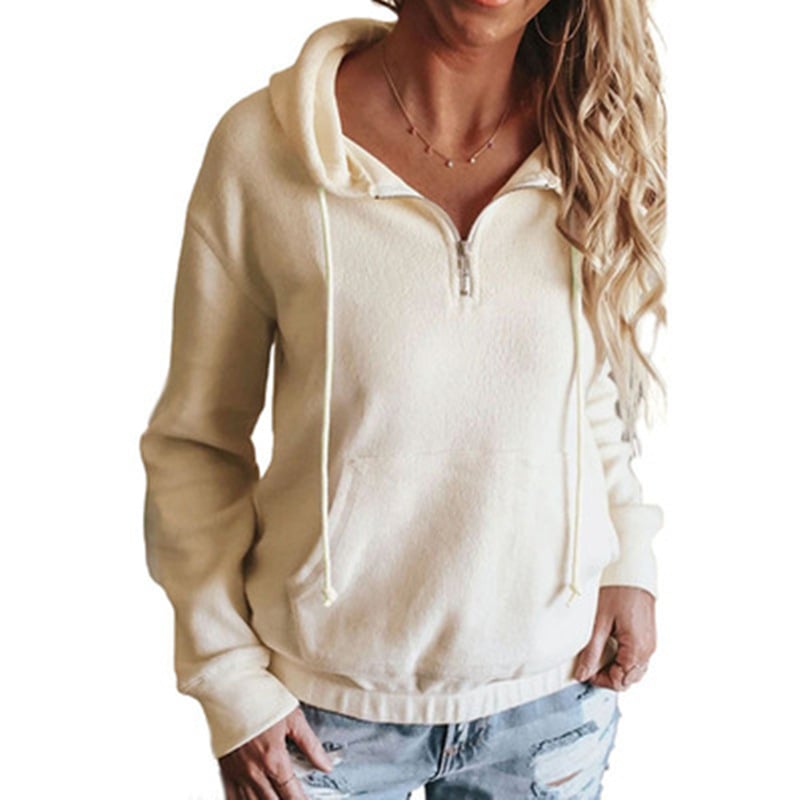 Silver Fox Hooded Pullover Casual Jacket for Women | Streetwear
