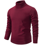 Men's Thick Velvet Turtleneck Sweater for Autumn/Winter